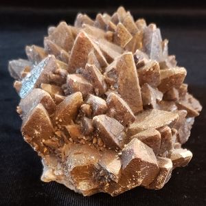 GORGEOUS Long Spiky Sharp Dark Dogtooth Chocolate Calcite